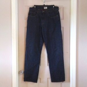 Croft & BARROW STRAIGHT LEG 36 X 34 fully lined plaid flannel warm denim jeans